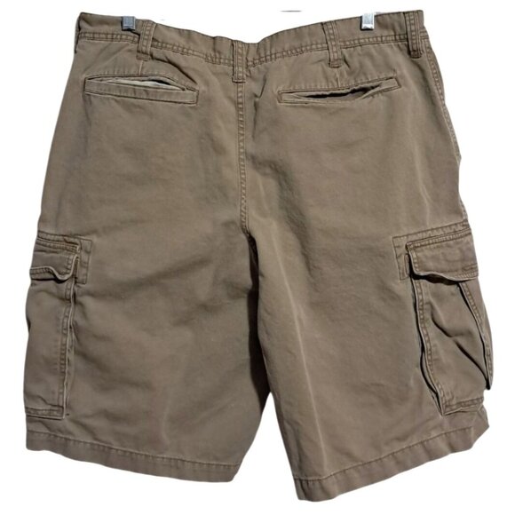 Old Navy Cargo Shorts Mens Size 38 Khaki Casual 100% Cotton Durable Design Y2K - Picture 7 of 8